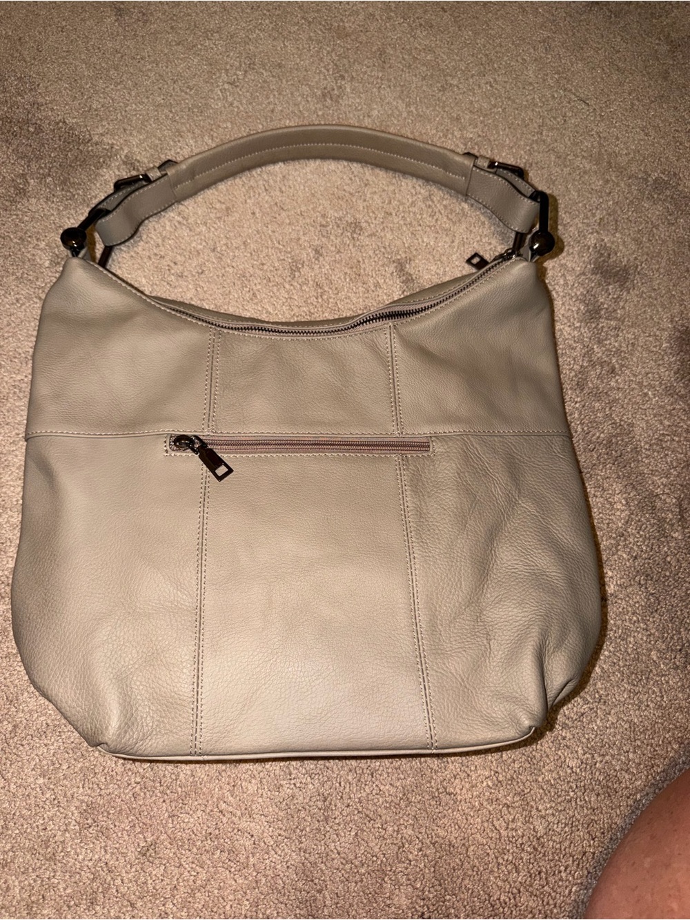 Large leather hobo bag
